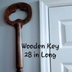 Wooden Decorative Skeleton Key
